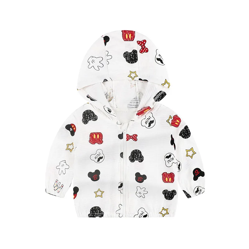 Cute Baby Girl Jacket Boy Hooded Coat Sunscreen Disney Mickey Ear Long Sleeved Summer Sun Protection Kids Clothes Outwear
Cute Baby Girl Jacket Boy Hooded Coat Sunscreen Disney Mickey Ear Long Sleeved Summer Sun Protection Kids Clothes Outwear
