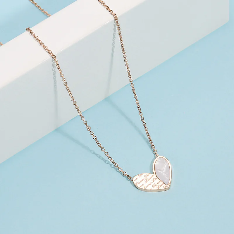 Stainless Steel White Shell Necklace Love Heart Pendant Necklace For Women 2022 New Trend Stainless Steel Jewelry Daily Gift
Stainless Steel White Shell Necklace Love Heart Pendant Necklace For Women 2022 New Trend Stainless Steel Jewelry Daily Gift