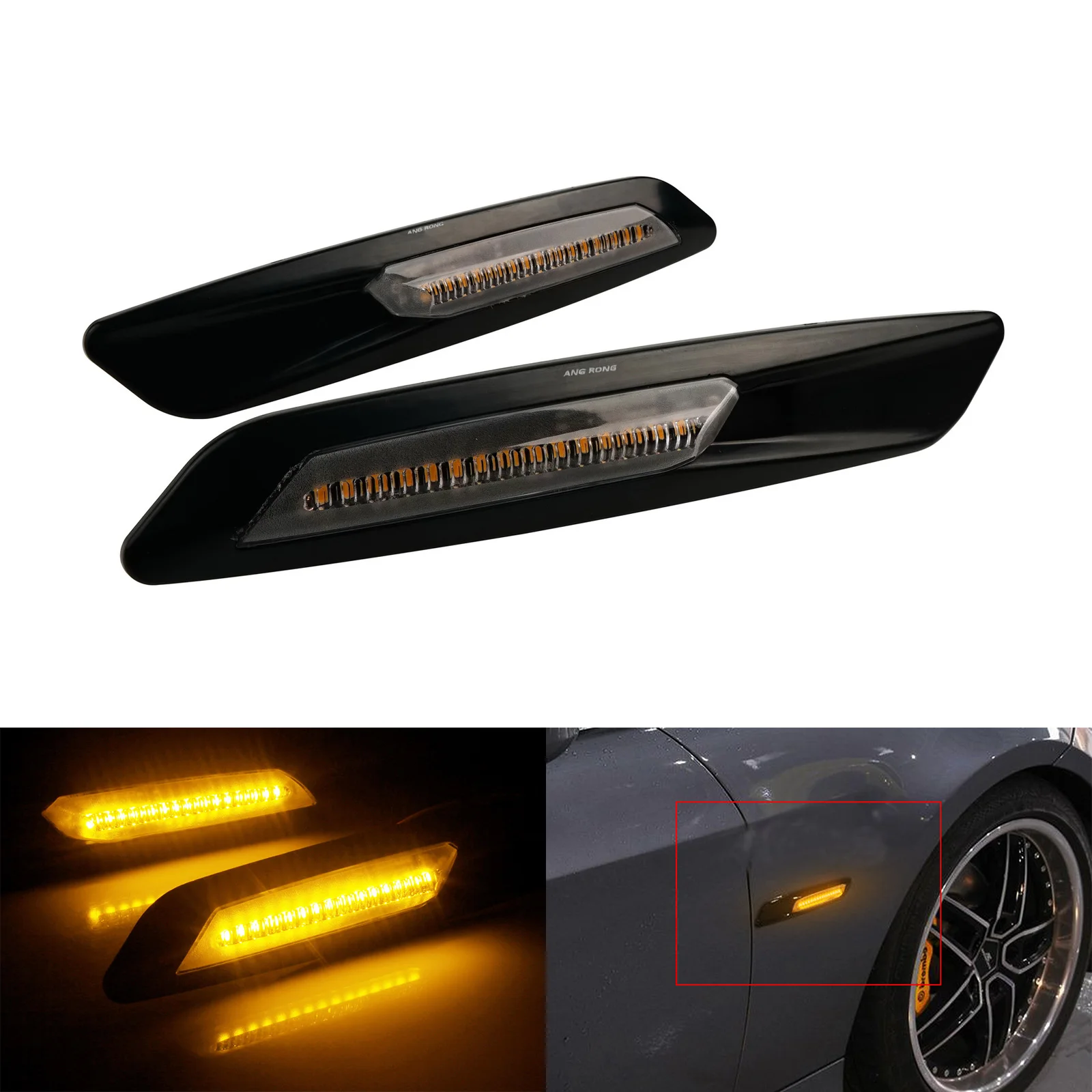 Clear Lens Side Indicator LED Repeater Light L+R For BMW E46 E60 E81 E88 E90 E92
Clear Lens Side Indicator LED Repeater Light L+R For BMW E46 E60 E81 E88 E90 E92