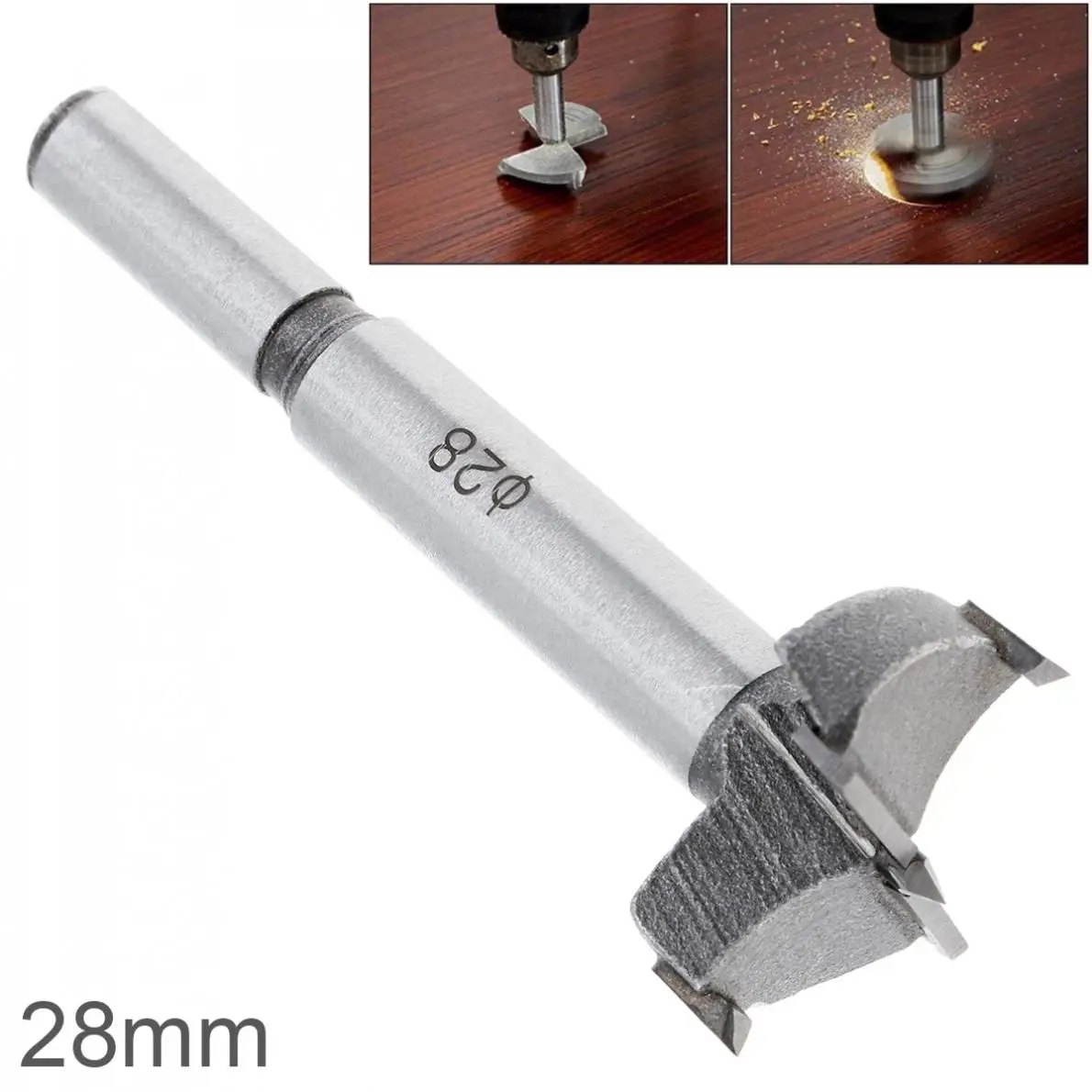28mm Tungsten Steel Hard Alloy Wood Drill Bits Woodworking Hole Opener for Drilling on Plasterboard/Plastic Boards/Wooden Board
28mm Tungsten Steel Hard Alloy Wood Drill Bits Woodworking Hole Opener for Drilling on Plasterboard/Plastic Boards/Wooden Board