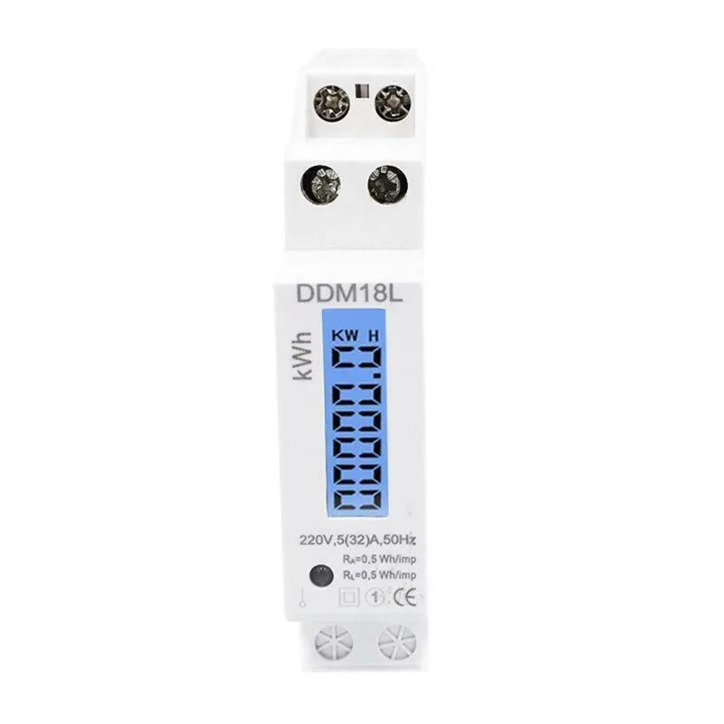 LCD Digital Single Phase Din Rail Electricity Power Consumption Energy Meter KWh Electrical Test Rail Energy Meter
LCD Digital Single Phase Din Rail Electricity Power Consumption Energy Meter KWh Electrical Test Rail Energy Meter