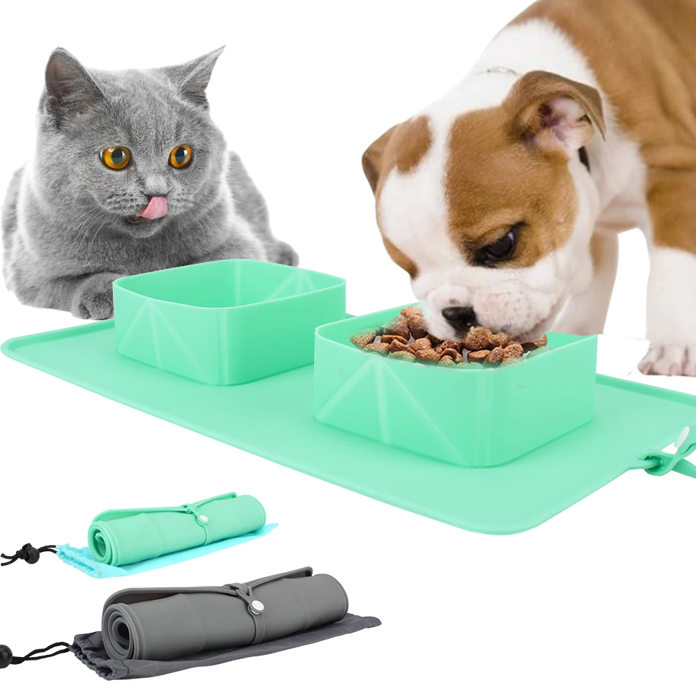 Silicone With Flannel Bag Outdoor Travel Folding Double Bowls Portable Pet Bowl Food Container For Dogs Cats Water Feeder
Silicone With Flannel Bag Outdoor Travel Folding Double Bowls Portable Pet Bowl Food Container For Dogs Cats Water Feeder