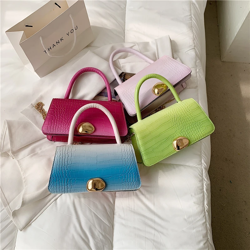 Vintage Female Chain Purse Handbags New Fashion PU Leather Women Messenger Bag Gradient Color Ladies Small Square Shoulder Bag
Vintage Female Chain Purse Handbags New Fashion PU Leather Women Messenger Bag Gradient Color Ladies Small Square Shoulder Bag