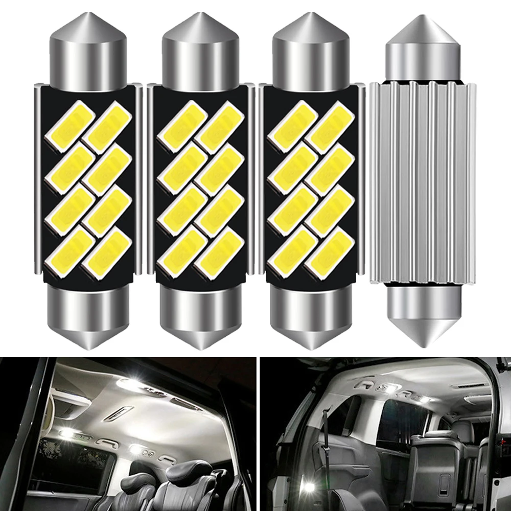 New Festoon LED Bulb 31mm 36mm 39mm 41mm C5W C10W C3W Super Bright Car Dome Light Canbus Auto Interior Reading Lamps White 12V
New Festoon LED Bulb 31mm 36mm 39mm 41mm C5W C10W C3W Super Bright Car Dome Light Canbus Auto Interior Reading Lamps White 12V