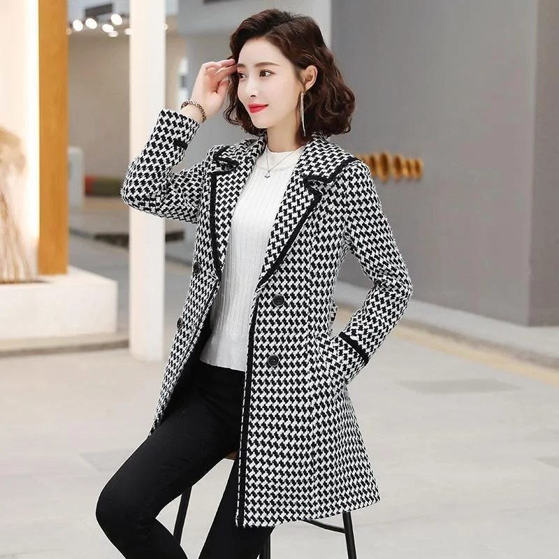 Golden Mink Houndstooth Waist Coat Women New Style Korean Winter Slim Mid-length Woolen Woolen Coat
Golden Mink Houndstooth Waist Coat Women New Style Korean Winter Slim Mid-length Woolen Woolen Coat