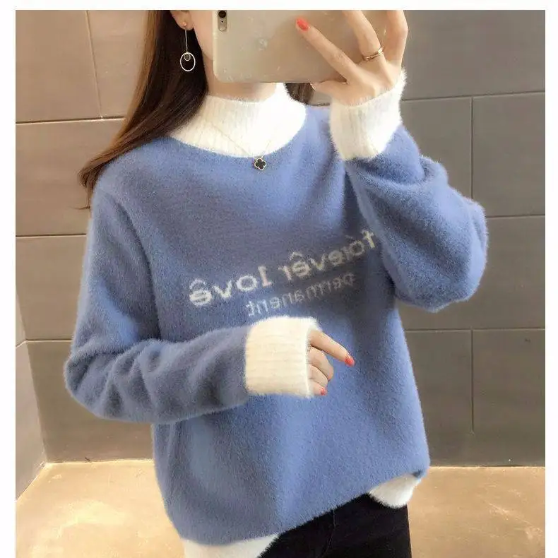 Hot sale handmade long sleeve new arrival western style high neck batwing sleeve mohair thick sweater female
Hot sale handmade long sleeve new arrival western style high neck batwing sleeve mohair thick sweater female