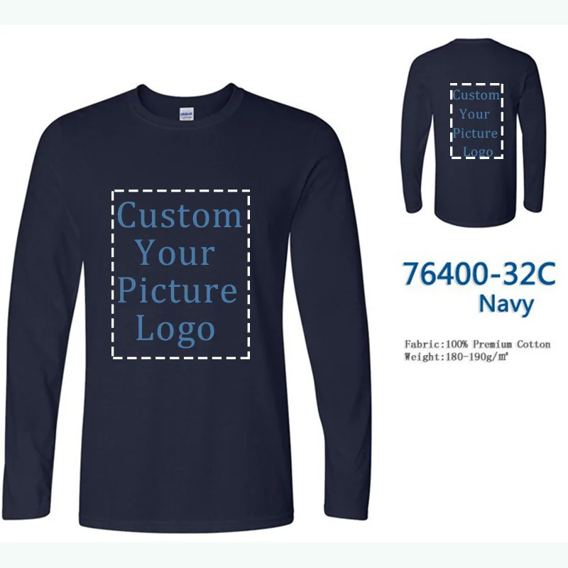 Custom Logo Cotton T-shirt Spring/Autumn Men T-shirt Home Men's Long Sleeved O-neck Solid Color Casual T-shirts Size XS-2XL
Custom Logo Cotton T-shirt Spring/Autumn Men T-shirt Home Men's Long Sleeved O-neck Solid Color Casual T-shirts Size XS-2XL