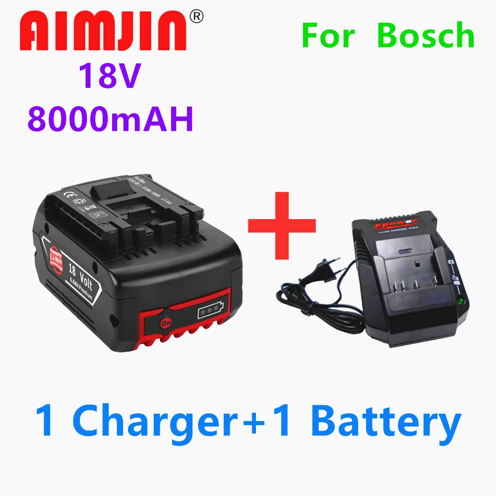 100% Original18V 8000mah Rechargeable Lithium Ion Battery for 18V Bosch Electric Tool Backup Battery Portable Replacement+Charge
100% Original18V 8000mah Rechargeable Lithium Ion Battery for 18V Bosch Electric Tool Backup Battery Portable Replacement+Charge
