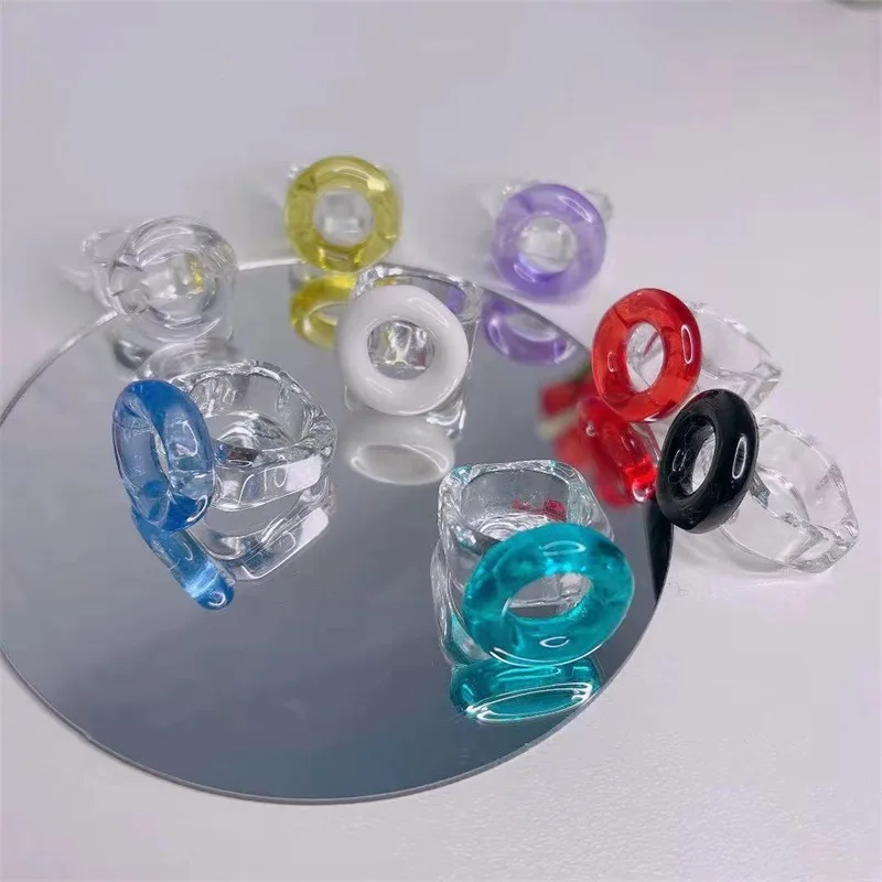 Vintage Candy Color Doughnut Transparent Resin Rings For Women Sweet Acrylic Geometric Round Square Charms Finger Rings Jewelry
Vintage Candy Color Doughnut Transparent Resin Rings For Women Sweet Acrylic Geometric Round Square Charms Finger Rings Jewelry