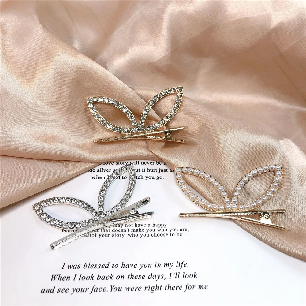 Ins Women Cute Pearl Hairpin Cartoon Rabbit Ears Rhinestone Hair Card Side Clip Net Red Fashion Girls hair accessories Jewelry 
Ins Women Cute Pearl Hairpin Cartoon Rabbit Ears Rhinestone Hair Card Side Clip Net Red Fashion Girls hair accessories Jewelry