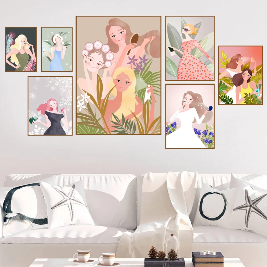 Abstract Fashion Girl Makeup Plant Leaf Wall Art Canvas Painting Nordic Posters And Prints Wall Pictures For Living Room Decor
Abstract Fashion Girl Makeup Plant Leaf Wall Art Canvas Painting Nordic Posters And Prints Wall Pictures For Living Room Decor