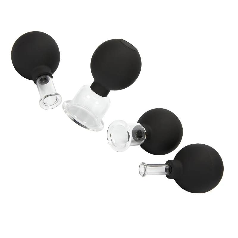 4Pcs/Set Jars Rubber Vacuum Cupping Set Rubber Head Glass Anti Cellulite Cans Black Suction Cups Face Cupping Chinese Therapy
4Pcs/Set Jars Rubber Vacuum Cupping Set Rubber Head Glass Anti Cellulite Cans Black Suction Cups Face Cupping Chinese Therapy