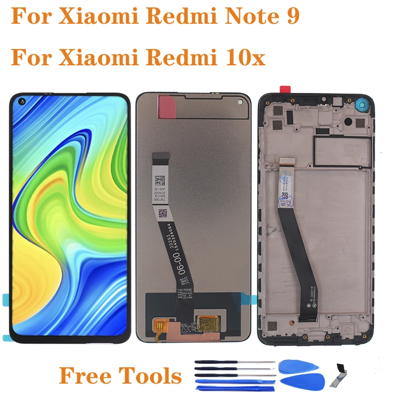 

6.53" Original Display For Xiaomi Redmi Note 9 M2003J15SG LCD Touch Panel Screen Digitizer Assembly For Redmi 10x 4G Note9 LCD