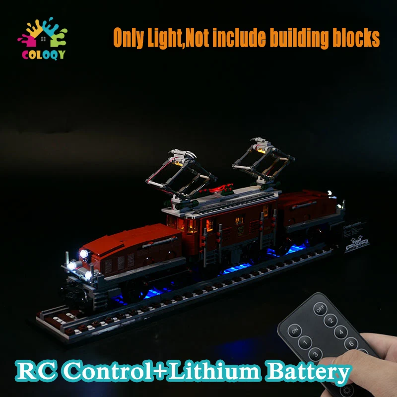COLOQY LED Light Set Compatible 10277 Crocodile locomotive Building Blocks RC Control Toys Lithium Battery Christmas Gifts
COLOQY LED Light Set Compatible 10277 Crocodile locomotive Building Blocks RC Control Toys Lithium Battery Christmas Gifts
