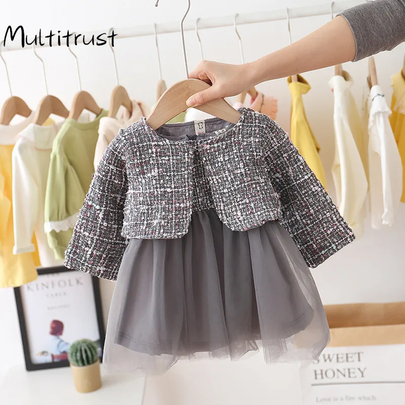 Spring Autumn Baby Girls Clothes Sets Suits Birthday Long Sleeve Plaid Jackets Tops+Dress 2Pcs Party Warm Fashion 0-4Y Outfit
Spring Autumn Baby Girls Clothes Sets Suits Birthday Long Sleeve Plaid Jackets Tops+Dress 2Pcs Party Warm Fashion 0-4Y Outfit