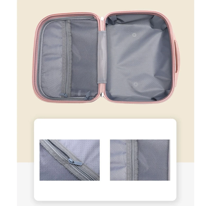 Mini Travel Hand Luggage Cosmetic Case Small Portable Carrying Pouch Cute Suitcase for Makeup Multifunctional Storage Organizer 
Mini Travel Hand Luggage Cosmetic Case Small Portable Carrying Pouch Cute Suitcase for Makeup Multifunctional Storage Organizer