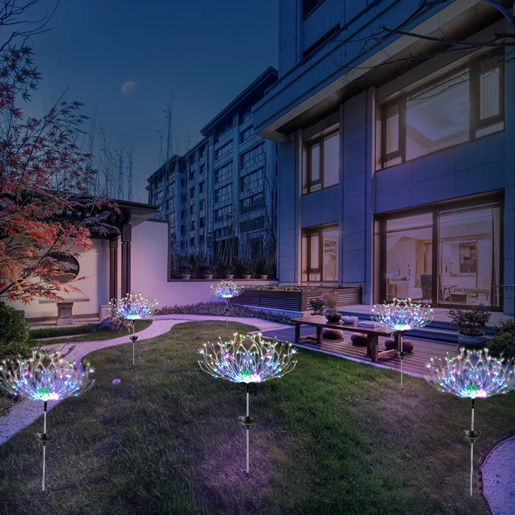 2pcs Solar Powered Fireworks Lights 150LED 8 Flashing Modes Star String LampsGarden Lawn Landscape Lighting Lamp
2pcs Solar Powered Fireworks Lights 150LED 8 Flashing Modes Star String LampsGarden Lawn Landscape Lighting Lamp