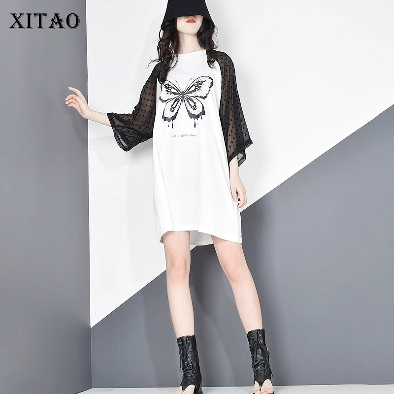 XITAO Plus Size Patchwork Print Pattern T Shirt Lace Letter Dot Loose Women Clothes 2020 Summer Pullover Match All Tee DZL1186
XITAO Plus Size Patchwork Print Pattern T Shirt Lace Letter Dot Loose Women Clothes 2020 Summer Pullover Match All Tee DZL1186