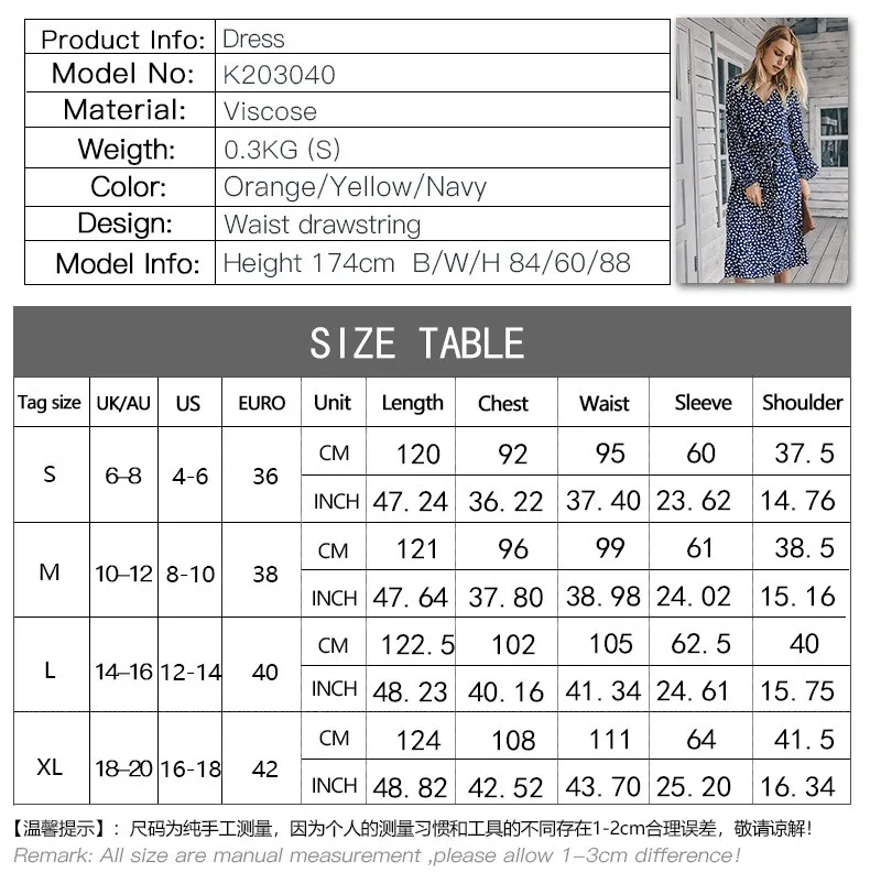 Fashion Women's Print Dress 2021 Autumn New Women Lantern Sleeve Sexy V-Neck Lace Up Button Knee Length High Waist Dot Dresses
Fashion Women's Print Dress 2021 Autumn New Women Lantern Sleeve Sexy V-Neck Lace Up Button Knee Length High Waist Dot Dresses