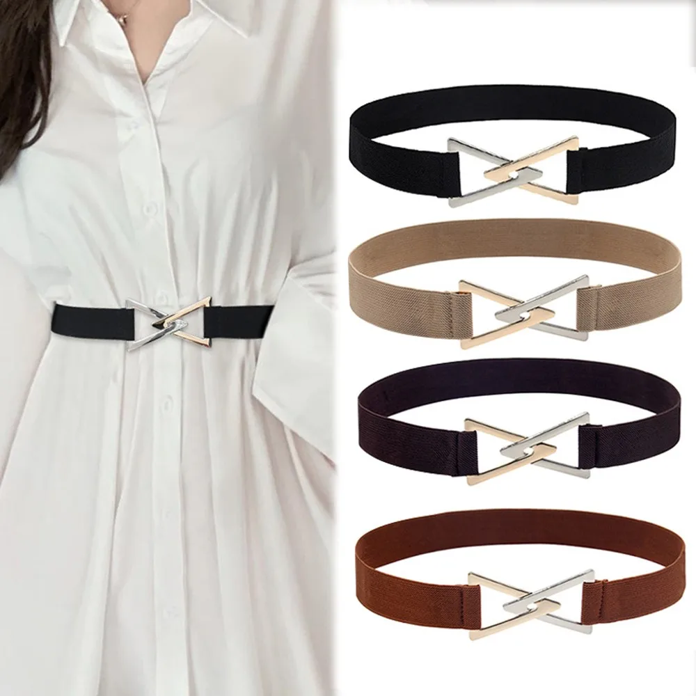 Belts For Women Simple Waist Elastic Ladies Band Triangle Buckle Decoration Coat Sweater Fashion Dress
Belts For Women Simple Waist Elastic Ladies Band Triangle Buckle Decoration Coat Sweater Fashion Dress