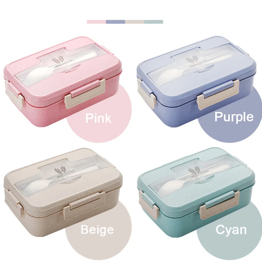 Microwave Lunch Box Wheat Straw Dinnerware Food Storage Container Children Kids School Office Portable Bento Box 
Microwave Lunch Box Wheat Straw Dinnerware Food Storage Container Children Kids School Office Portable Bento Box