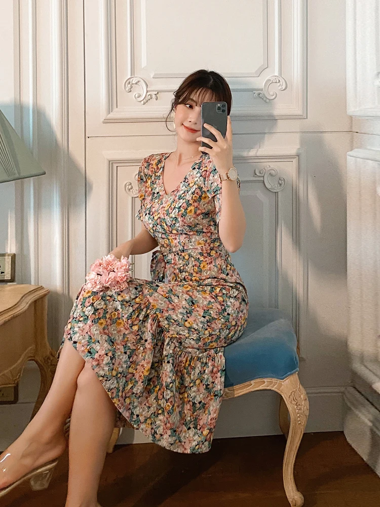 Beach Skirt Seaside Holiday Skirt Floral Chiffon Skirt Waist Slim Dress 2021 New Women
Beach Skirt Seaside Holiday Skirt Floral Chiffon Skirt Waist Slim Dress 2021 New Women