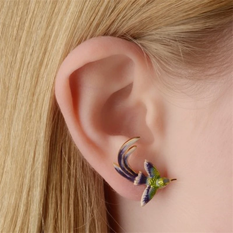 Fashionable Simple Creative Hummingbird Earrings Cute Trend Personality Lady Earrings Lady Girl Jewelry Accessories Gift
Fashionable Simple Creative Hummingbird Earrings Cute Trend Personality Lady Earrings Lady Girl Jewelry Accessories Gift