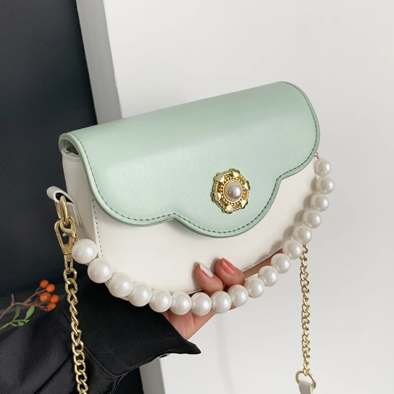 Chain Pearl Crossbody Bags for Women 2021 Contrast Color Mini Shoulder Bag Female Handbags and Purses Travel Clutch Sac a Main
Chain Pearl Crossbody Bags for Women 2021 Contrast Color Mini Shoulder Bag Female Handbags and Purses Travel Clutch Sac a Main