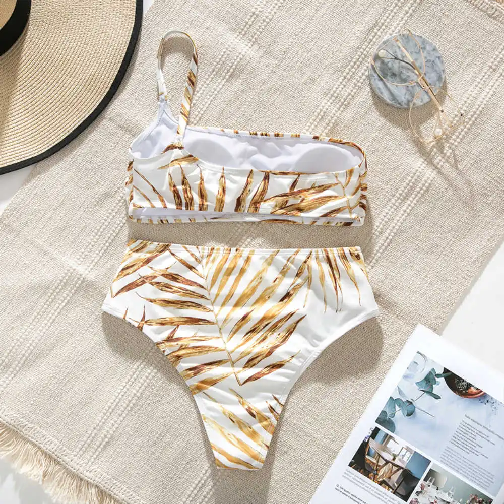 Gold Leaves Print Bikini Women High Waist Swimsuit 2021 Sexy Swimwear Bandeau Push Up Bikini Set Bathing Suits Summer Beach Wear
Gold Leaves Print Bikini Women High Waist Swimsuit 2021 Sexy Swimwear Bandeau Push Up Bikini Set Bathing Suits Summer Beach Wear