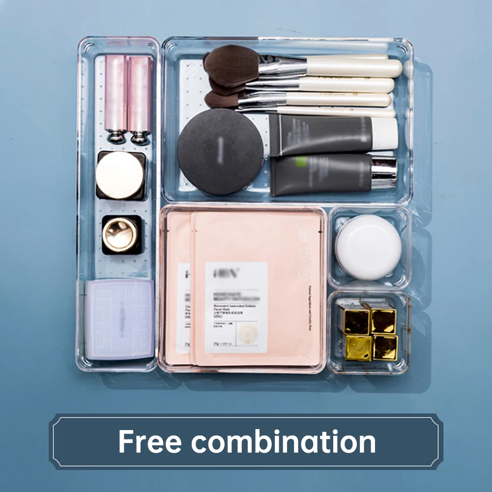 8PCS Multipurpose Drawer Organiser Set Clear Plastic Cosmetic Drawer Transparent Box Makeup Storage Trays For Office Kitchen
8PCS Multipurpose Drawer Organiser Set Clear Plastic Cosmetic Drawer Transparent Box Makeup Storage Trays For Office Kitchen