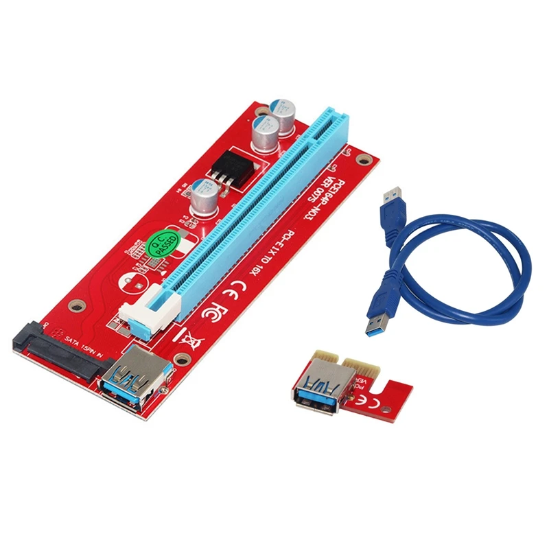 Расширитель райзерной карты 007S PCI-E, PCI Express адаптер SATA Power 60 см, USB 3,0 кабель для майнинга BTC, LTC Mining
Расширитель райзерной карты 007S PCI-E, PCI Express адаптер SATA Power 60 см, USB 3,0 кабель для майнинга BTC, LTC Mining