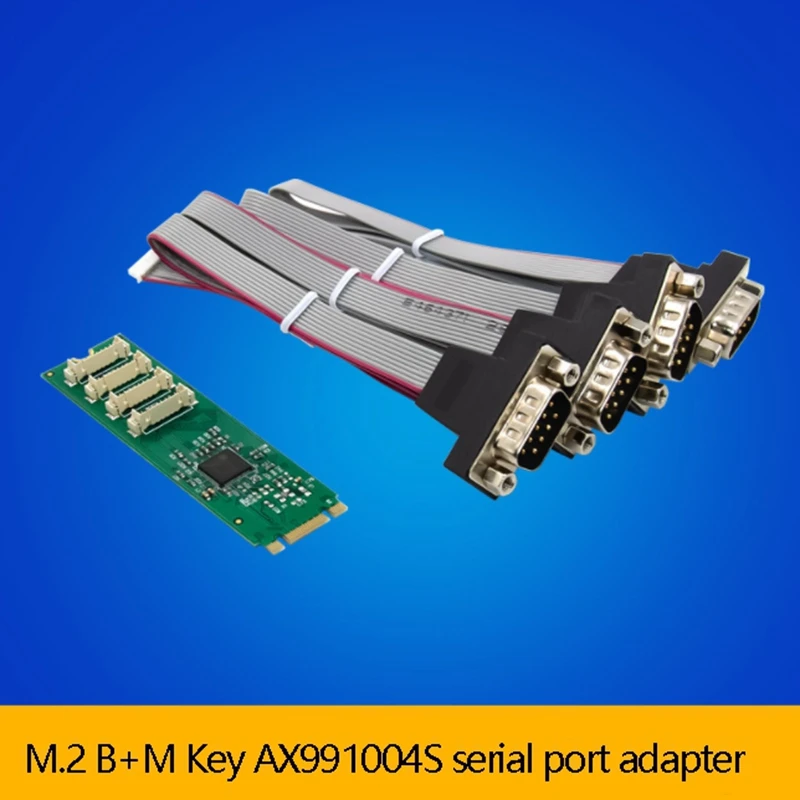 M.2 B+M Key 4S Serial Port Adapter DB-9 Industrial RS232 Port Expansion Card for PC Laptop
M.2 B+M Key 4S Serial Port Adapter DB-9 Industrial RS232 Port Expansion Card for PC Laptop