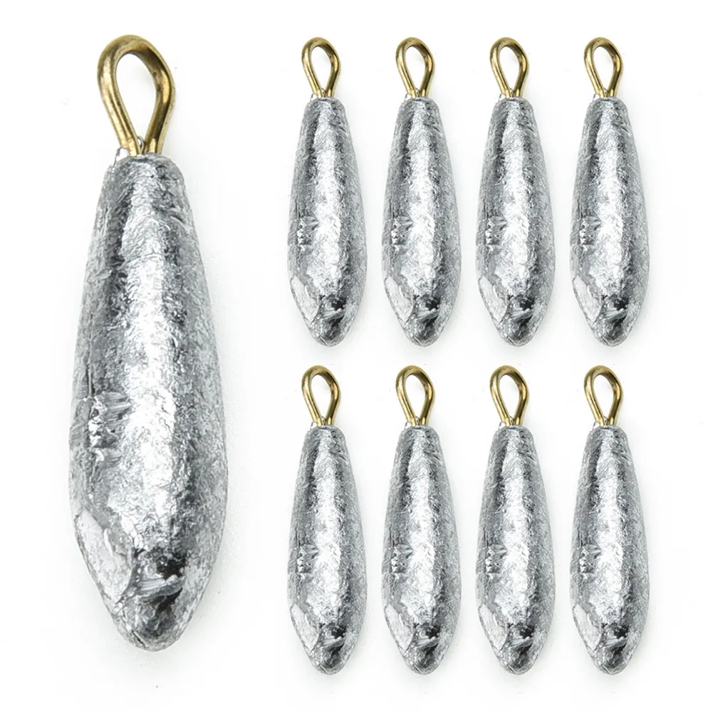 50Pcs 10G Water Drop Shape Weights Lead Sinker With Ring Fishing Tackle Bait Tool Small Inflow Resistance Fast Water Entry
50Pcs 10G Water Drop Shape Weights Lead Sinker With Ring Fishing Tackle Bait Tool Small Inflow Resistance Fast Water Entry