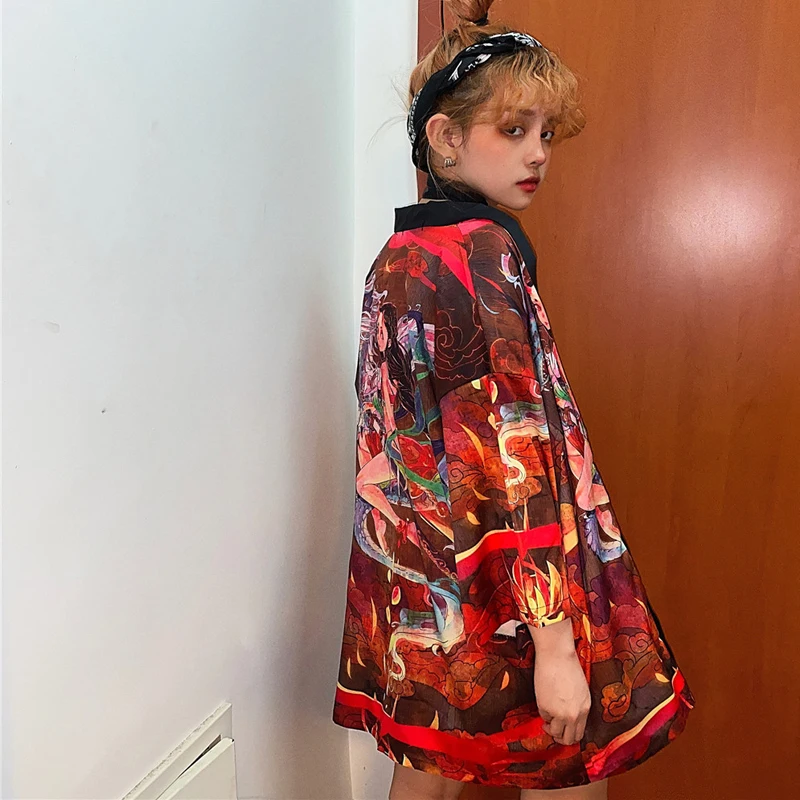 2020 Kimono Cardigan For Women Red Kimono Haori Harajuku Casual Streetwear Halloween Cardigan Beach Summer Japanese Yukata L4536
2020 Kimono Cardigan For Women Red Kimono Haori Harajuku Casual Streetwear Halloween Cardigan Beach Summer Japanese Yukata L4536