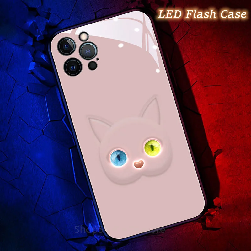 Funny 3D Cat Flash Eye Smartphone Bumpers Shell For iPhone 11 12 Pro XS Max X XR 8 7 Plus LED Lovely Call Light Smart Case Bags
Funny 3D Cat Flash Eye Smartphone Bumpers Shell For iPhone 11 12 Pro XS Max X XR 8 7 Plus LED Lovely Call Light Smart Case Bags