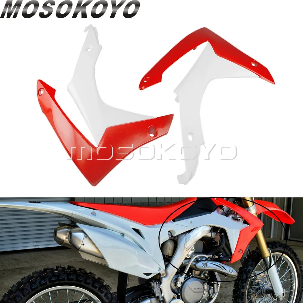 Передняя крышка радиатора Dirt Pit Bike 1 пара боковая защита масляного бака MX Enduro для