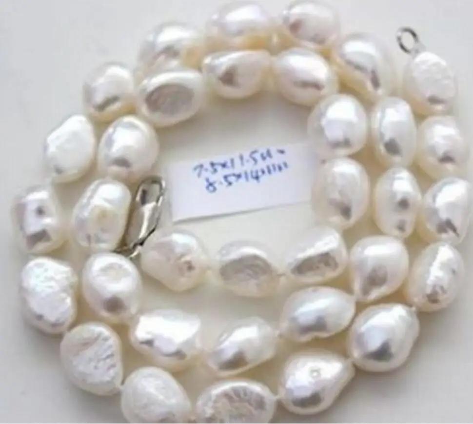 Ожерелье из белого жемчуга 8-10 мм 18 дюймов | Украшения и аксессуары