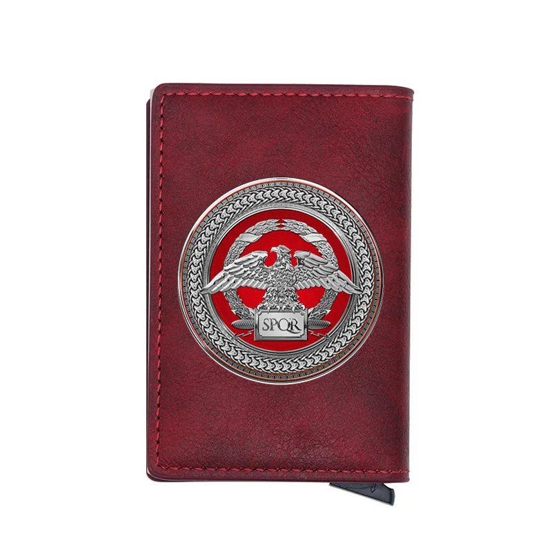 Retro Roman Empire Corps Digital Printing Card Holder Wallet Classic SPQR Men Women Leather Rfid Aluminum Short Purse
Retro Roman Empire Corps Digital Printing Card Holder Wallet Classic SPQR Men Women Leather Rfid Aluminum Short Purse
