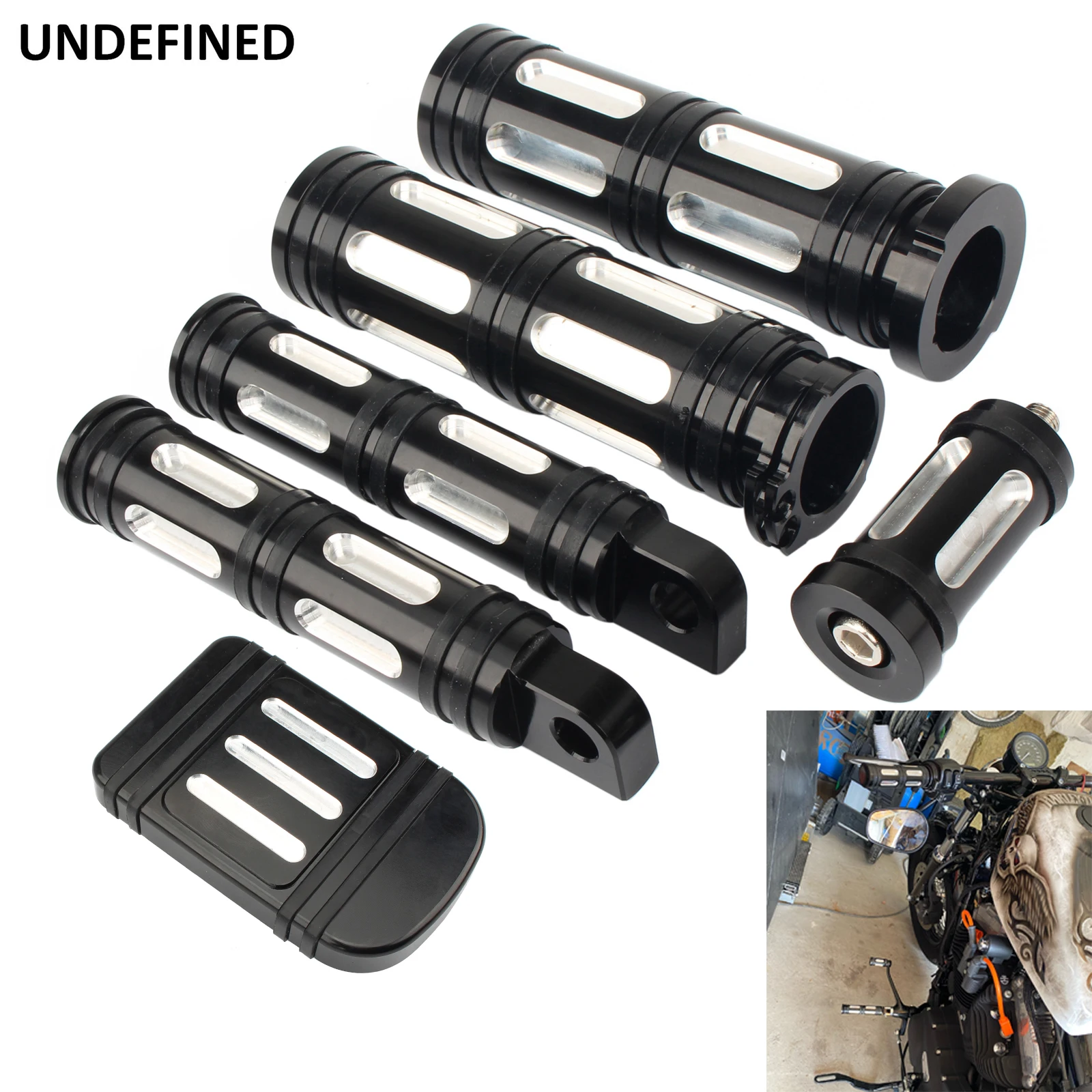 Motorcycle CNC Large Foot Pegs Footrest Brake Pedal Pad Cover Hand Grips Shifter Nail for Harley Touring FLH Dyna Softail Fatboy 
Motorcycle CNC Large Foot Pegs Footrest Brake Pedal Pad Cover Hand Grips Shifter Nail for Harley Touring FLH Dyna Softail Fatboy
