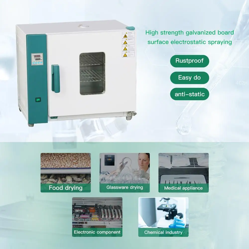 101-0A Blast Drying Oven 43L/220V/50 Laboratory Drying Electromechanical Oven With Intelligent Digital Display
101-0A Blast Drying Oven 43L/220V/50 Laboratory Drying Electromechanical Oven With Intelligent Digital Display
