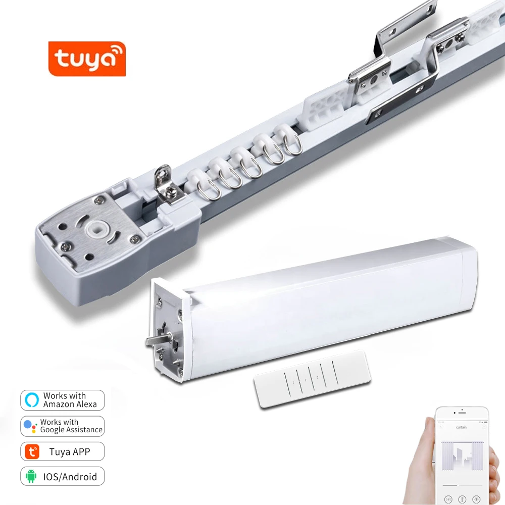 Tuya Smart Life Wifi Control Curtain Motor Works With Google Home Alexa, Customized Curtains track, Smart Home Cornice Rail
Tuya Smart Life Wifi Control Curtain Motor Works With Google Home Alexa, Customized Curtains track, Smart Home Cornice Rail