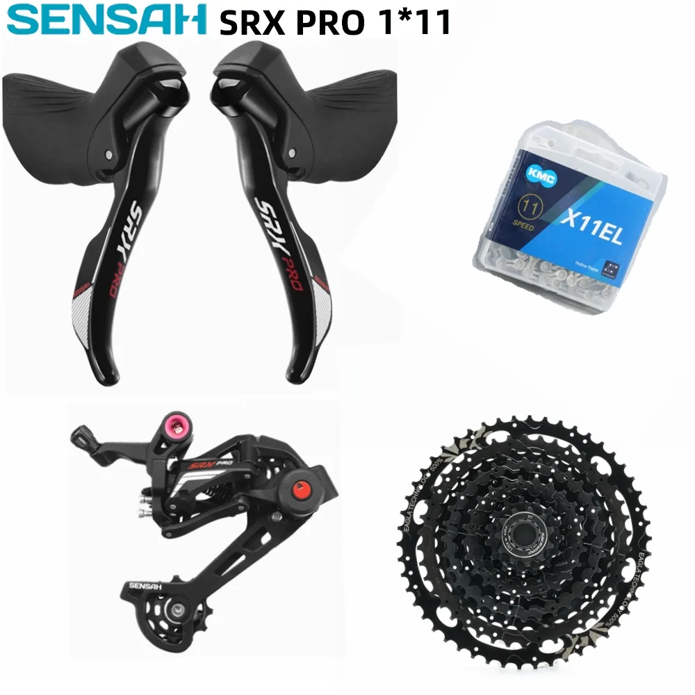 SENSAH SRX Pro 11 Speed 1*11 Road Bike Groupset 11s 11-50T Cassette Shifter Rear Derailleur Shift Chain For SRAM Shimano
SENSAH SRX Pro 11 Speed 1*11 Road Bike Groupset 11s 11-50T Cassette Shifter Rear Derailleur Shift Chain For SRAM Shimano