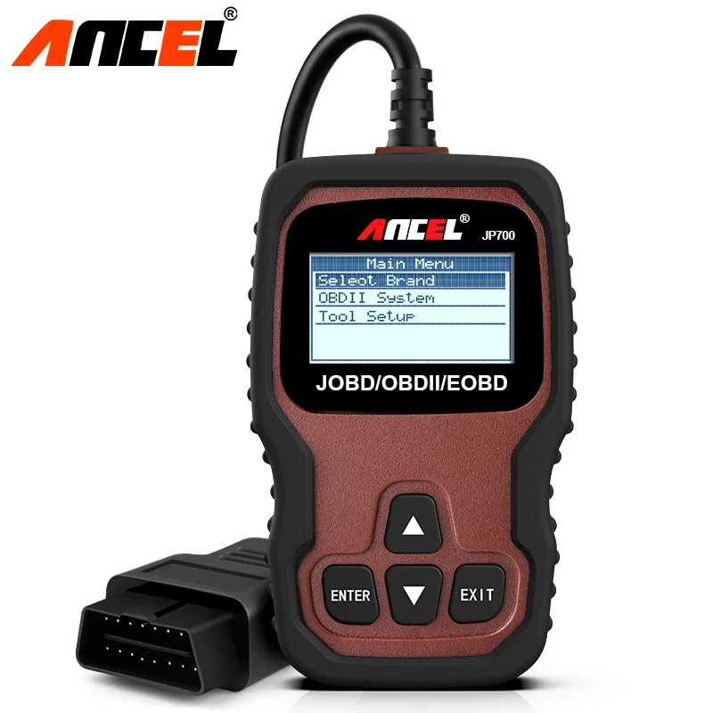 Ancel JP700 JOBD OBD2 Автомобильный сканер OBDII считывателя кода OBD 2 Автомобильный диагностический инструмент для японских автомобилей, Toyota, Nissan, Honda Mazda
Ancel JP700 JOBD OBD2 Автомобильный сканер OBDII считывателя кода OBD 2 Автомобильный диагностический инструмент для японских автомобилей, Toyota, Nissan, Honda Mazda