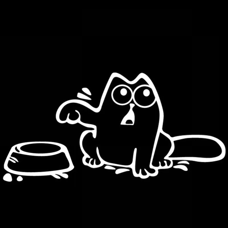 Funny Cat "Feed Me" Waterproof Car Sticker Decal 14cm*6cm Laptop Trunk Motorcycle Car Sunscreen Vinyl Decoration
Funny Cat "Feed Me" Waterproof Car Sticker Decal 14cm*6cm Laptop Trunk Motorcycle Car Sunscreen Vinyl Decoration