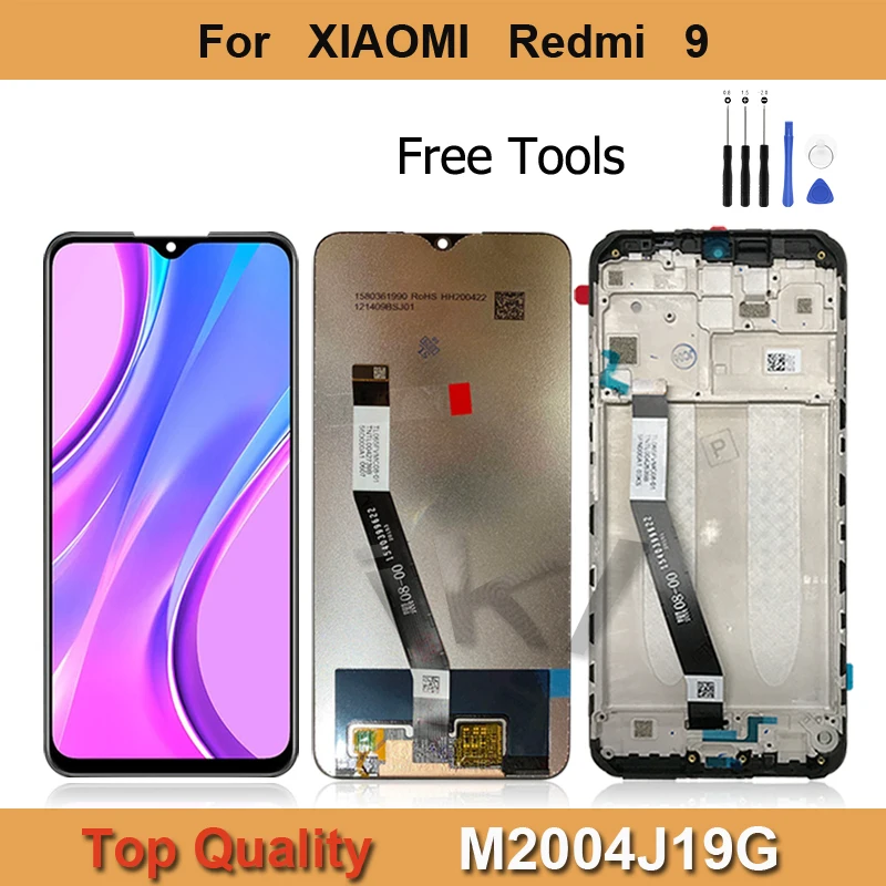 ЖК-дисплей 6,53 дюйма для Xiaomi Redmi 9 M2004J19G, панель с сенсорным экраном, сменный дигитайзер в сборе с рамкой
ЖК-дисплей 6,53 дюйма для Xiaomi Redmi 9 M2004J19G, панель с сенсорным экраном, сменный дигитайзер в сборе с рамкой