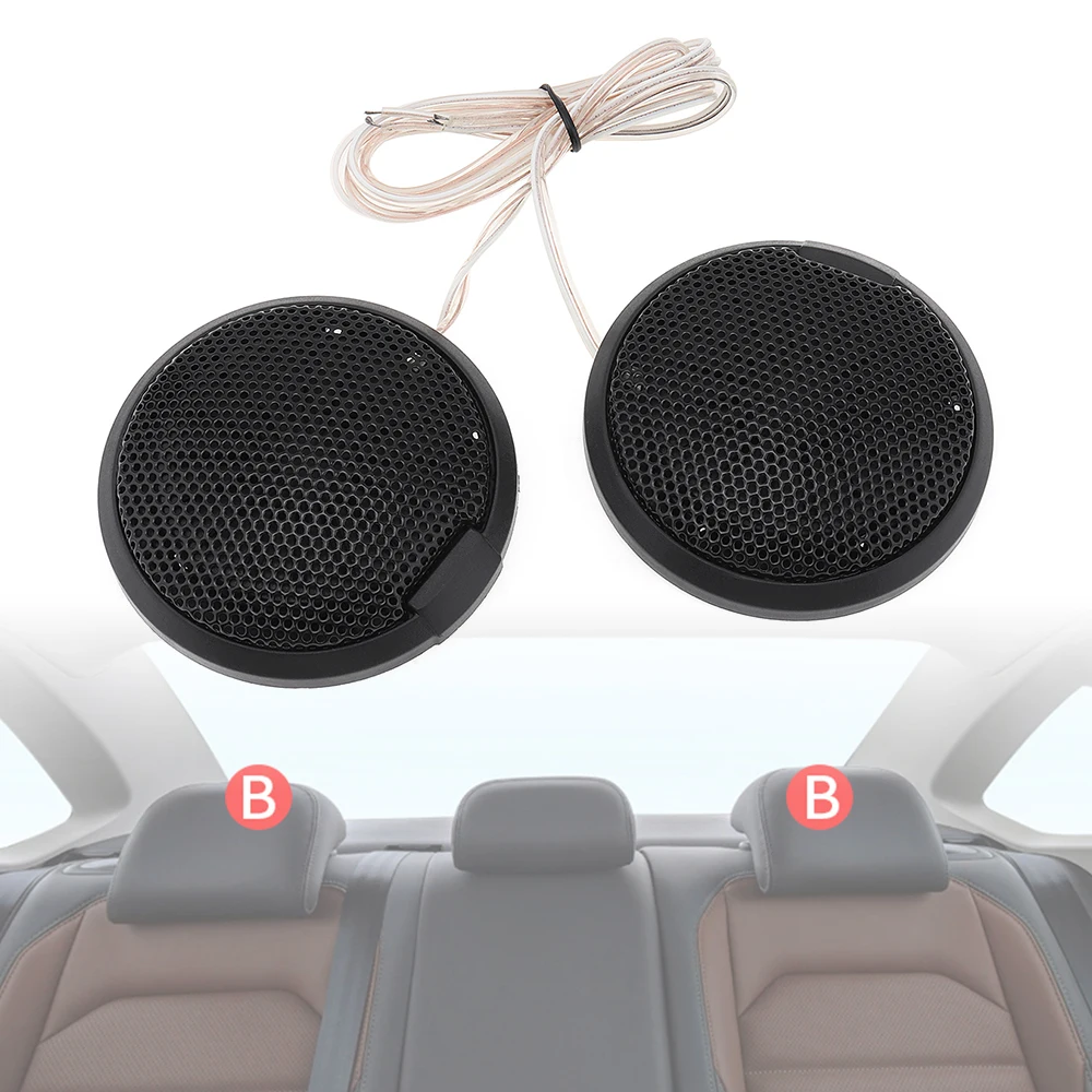 

2pcs Universal 20W Car Speaker Dome Tweeter Sound Vehicle Auto Music Stereo Modified Loud Speakers car radio squeakers for Car