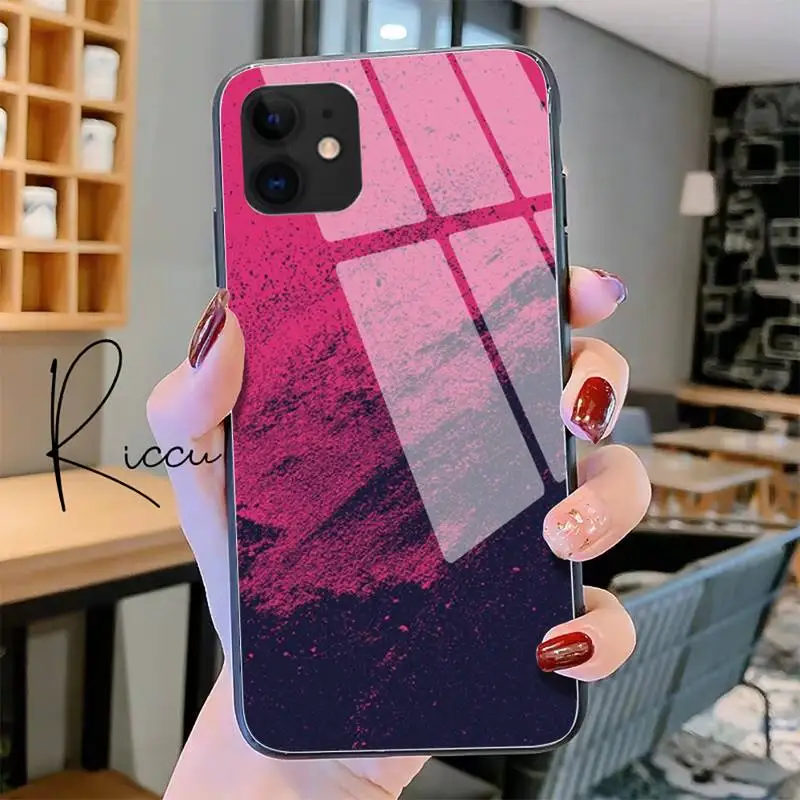 Color art painting Phone Case Tempered Glass For iPhone 12 Pro Max Mini 11 XR XS MAX 8 X 7 6S 6 Plus SE 2020 case | Мобильные