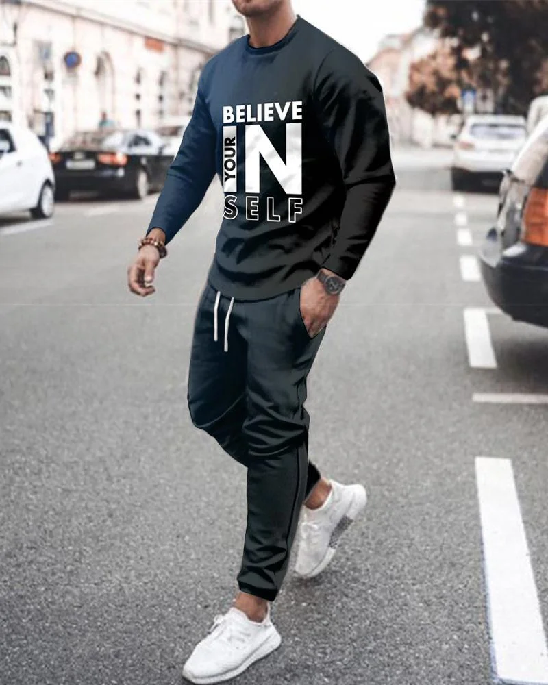 Autumn Sportswear Men's Set Fashion Solid Tracksuit Sports Suits Male Sweatsuit Long Sleeves T shirt Pants 2022 New 2 piece sets
Autumn Sportswear Men's Set Fashion Solid Tracksuit Sports Suits Male Sweatsuit Long Sleeves T shirt Pants 2022 New 2 piece sets