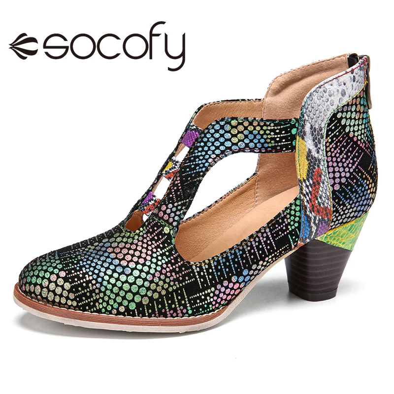SOCOFY Women Leather Snakeskin Pumps Hollow Back Zip Mid Block Heel Pumps Casual Outdoor Party Dress Shoes Botas Mujer 2020
SOCOFY Women Leather Snakeskin Pumps Hollow Back Zip Mid Block Heel Pumps Casual Outdoor Party Dress Shoes Botas Mujer 2020