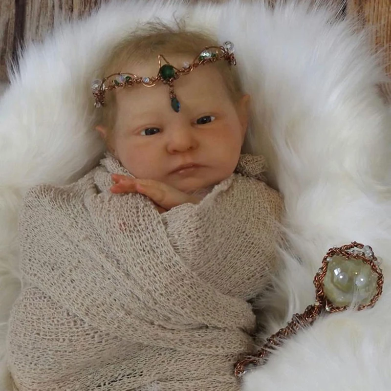 

Reborn Baby Doll Kits 20inch Elfling Destiny Fairy Baby Unpainted Unfinished Blank Doll DIY Reborn Doll Toys